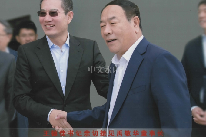 锦州市委书记王德佳亲切接见禹敬华董事长